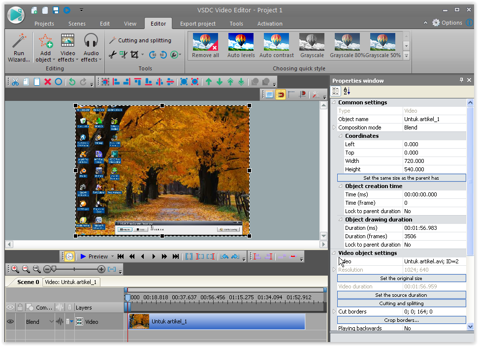 Cara Crop Video Dengan Menggunakan VSDC LogoLogo