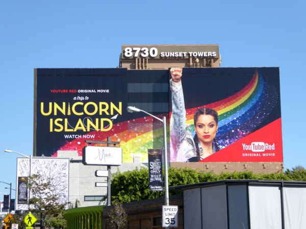 Unicorn Island YouTube Red movie billboard A Trip to Unicorn Island YouTube Red movie billboard