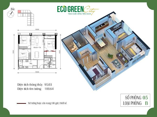 Thiết kế căn hộ 05 tòa CT2 Eco green city Thiết kế căn hộ 05 tòa CT2 Eco green city
