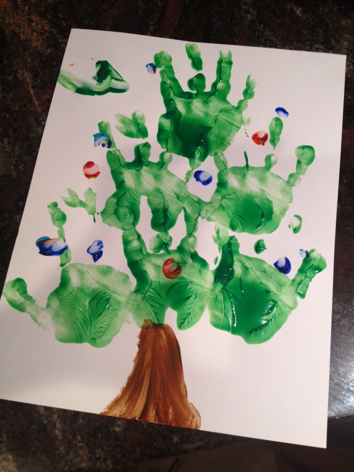 Two It Yourself Christmas Tree Handprint Art (Toddlerfriendly)