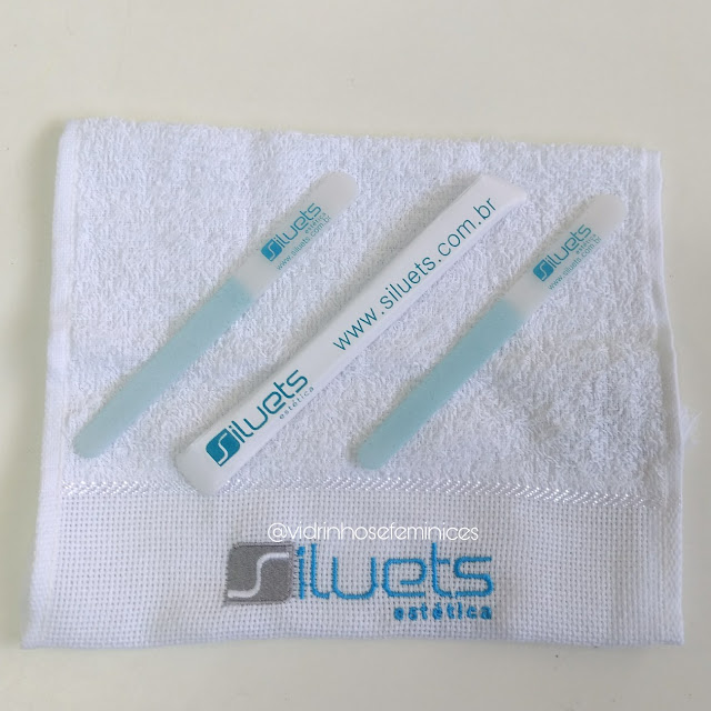 Lixa de unha personalizada Press kit Siluets Estética Aracaju