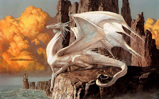 fantasy dragon white wallpaper free download, high definition hd