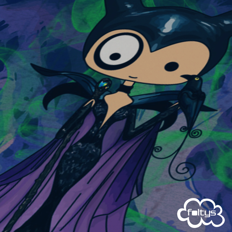 ilustración original | original illustration foltys vs maleficent (maléfica)