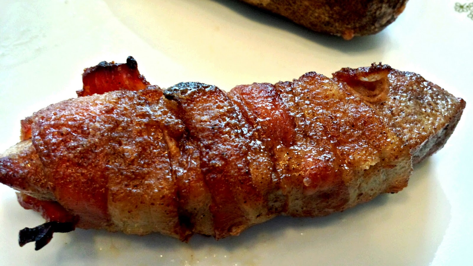 Clem's Kitchen: Bacon Wrapped Spicy Brown Sugar Pork Ribs