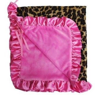 Lollipop Leopard stroller blanket www.outnumbered3-1.com