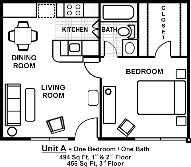 Small One  Bedroom  Apartment  Floor  Plans  Home Decor Ideas