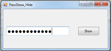 vb.net show password string text