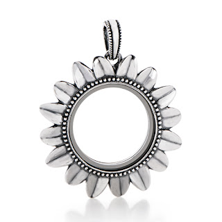 Origami Owl Sunflower Living Locket available at StoriedCharms.com