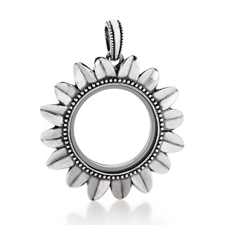  Origami Owl Sunflower Living Locket available at StoriedCharms.com