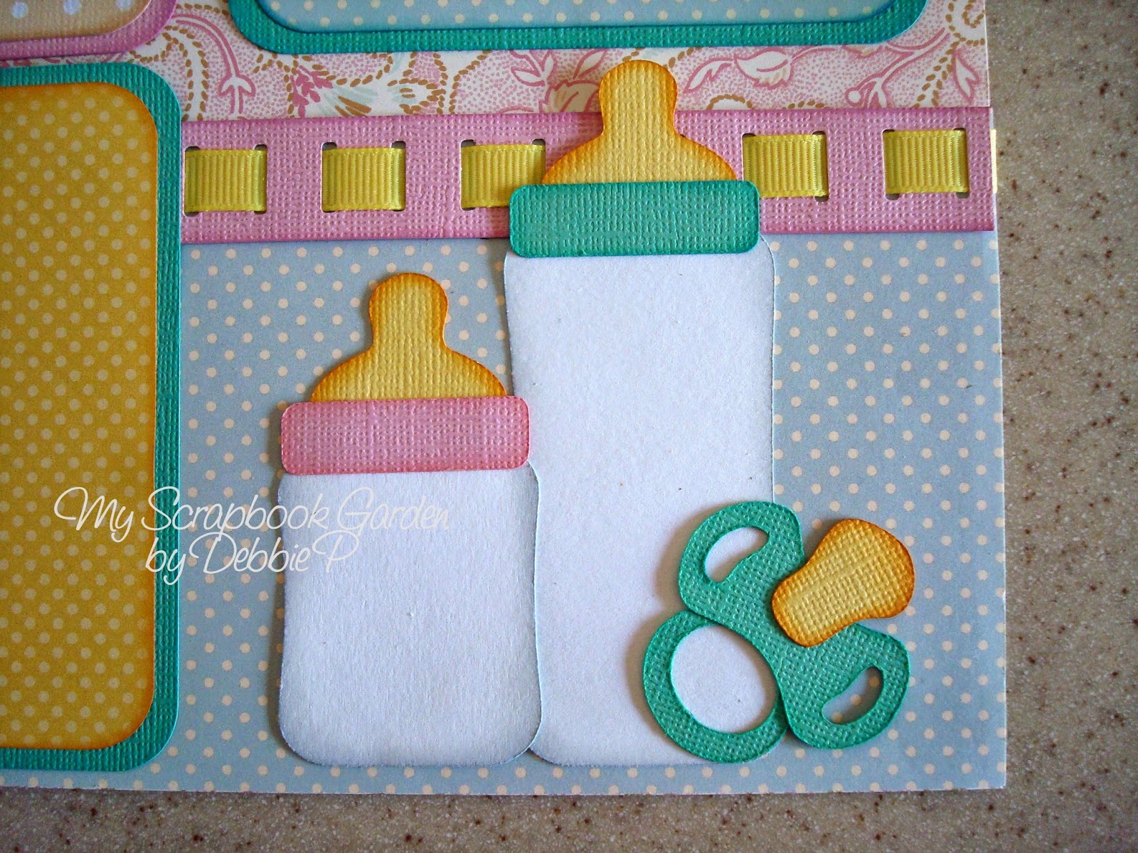 My Scrapbook Garden Baby Shower Layout