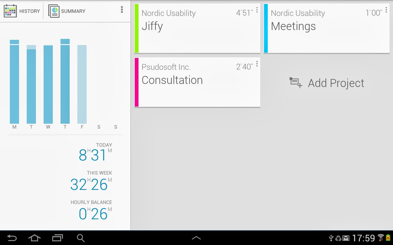 Jiffy Time tracker Unlocked v1.1.6 Apk