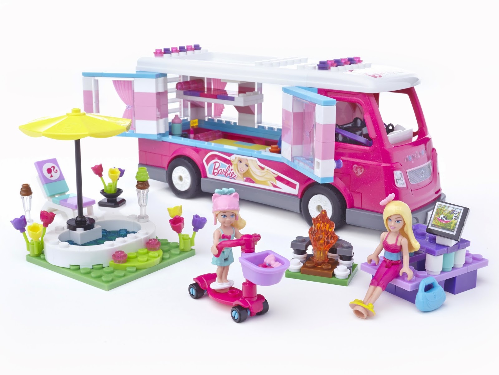 En Trappenhuis Rubriek Thanks, Mail Carrier: Mega Bloks Barbie Build 'n Play Luxe Camper {Review &  Giveaway}
