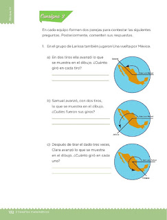Apoyo Primaria Desafíos matemáticos 3ro Grado Bloque IV Lección 62 Una vuelta por México