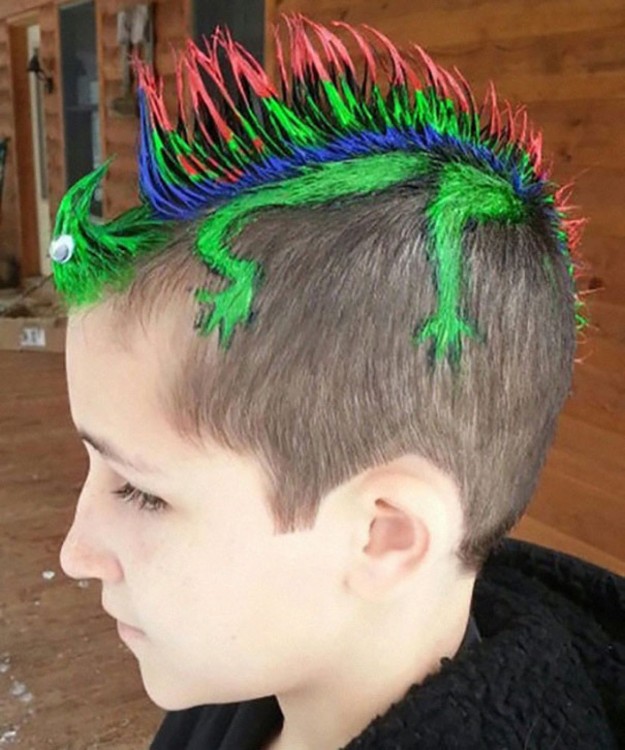 20 Increíbles peinados que los niños lucieron el día de “pelo loco” - Peinados Locos Para Ninas