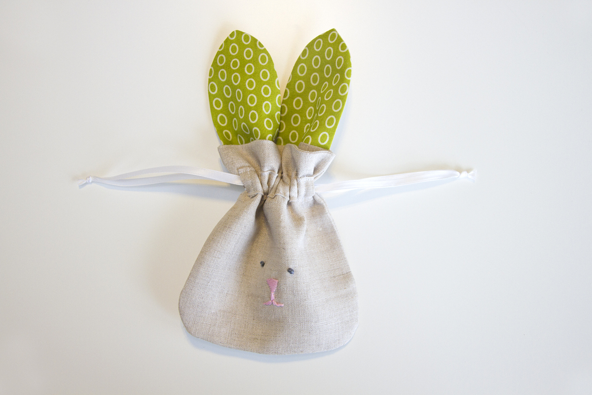 Drawstring Bunny Bag Tutorial