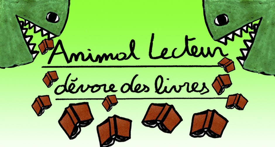 Animal Lecteur dévore des livres
