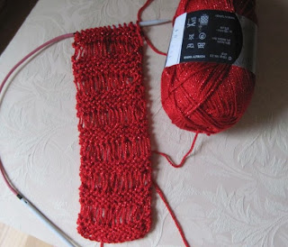 red lace scarf