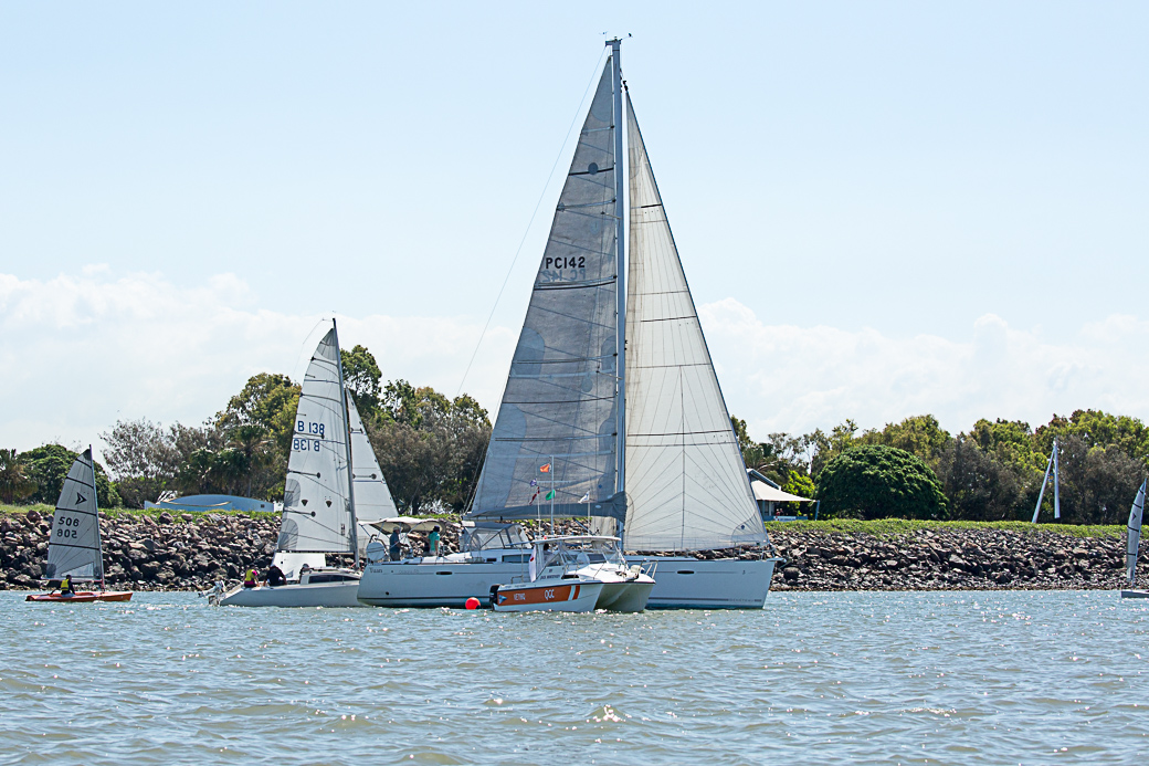 Sailing at the Port Curtis Sailing Club, Gladstone, Queensland A few