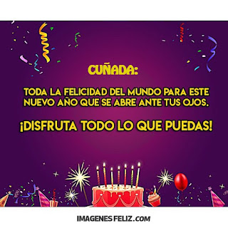 Feliz Cumpleaños Cuñada