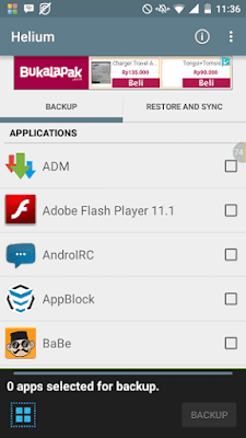 Backup Aplikasi Android