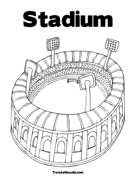 Football Stadium Coloring Pages Football Stadium Coloring Pages