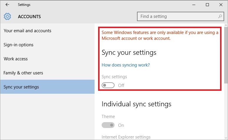windows 10 syncsettings windows 10 syncsettings