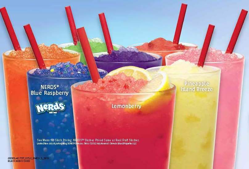 News Sonic New Candy Inspired Slushes Including Nerds Slushes Brand Eating