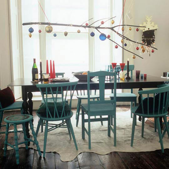 Dining Room with Mismatched Chairs