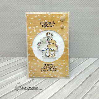 Meow and fur-ever a card by Diane Morales | Newton's Sweetheart Stamp Set by Newtons Nook Designs