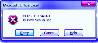 Daftar pilihan Excel