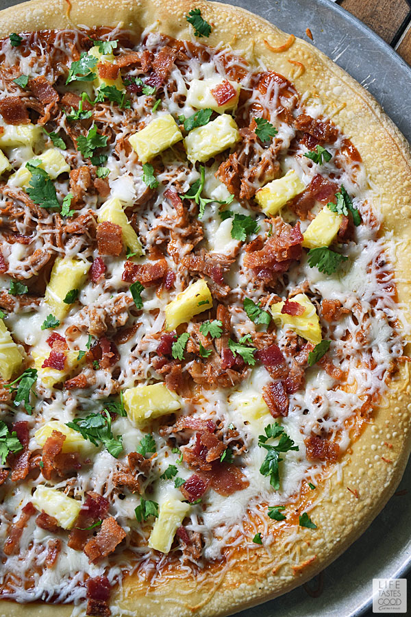 BBQ Pulled Pork Pizza Life Tastes Good