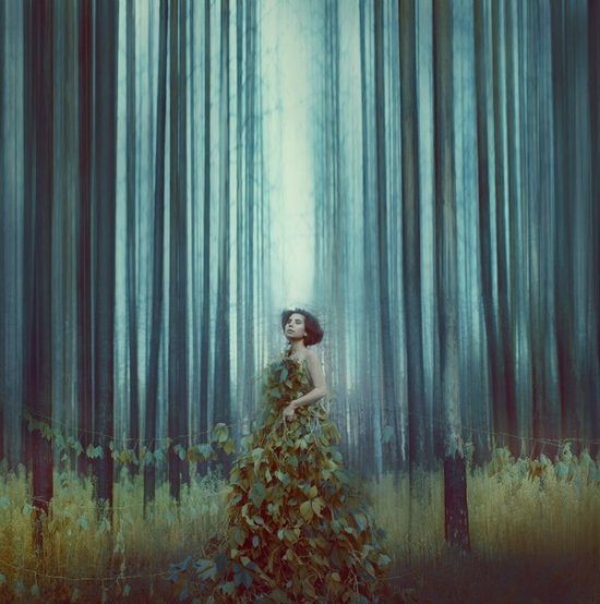 katerina plotnikova fotografia surreal mulheres natureza país das maravilhas Floresta