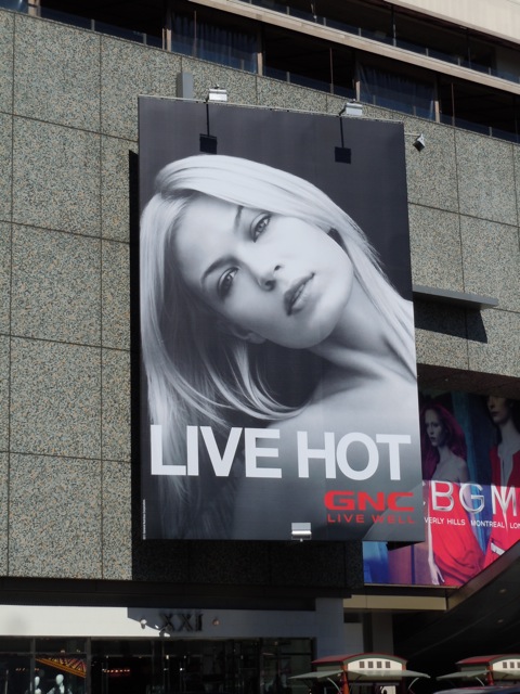Live Hot GNC billboard