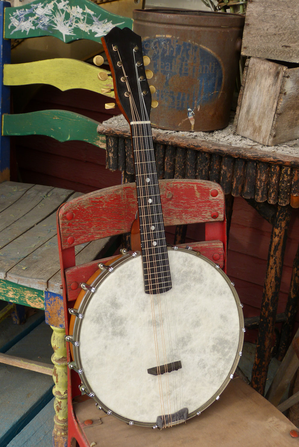 1920s Vegamade Unmarked Openback Banjo Mandolin