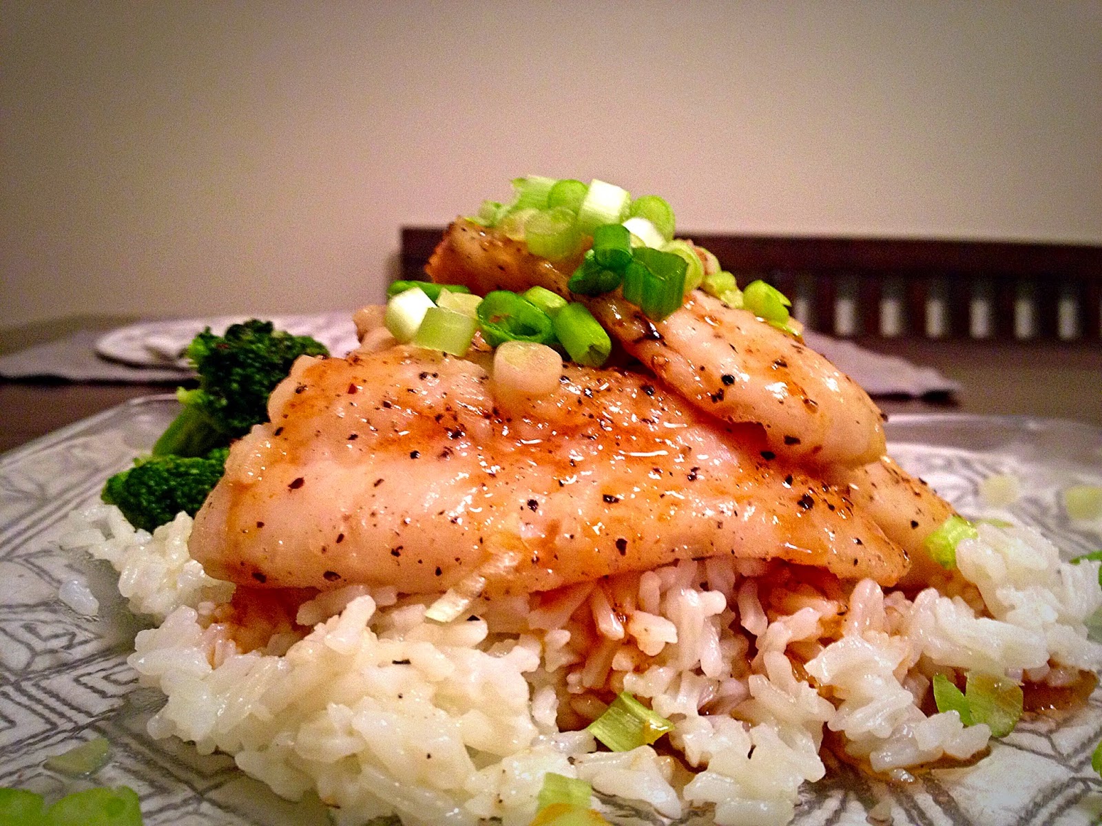 Eat Drink & Be Married! Asian Glazed Swai Fish Over Jasmine Rice