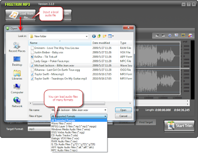 تحميل برنامج قص وتقطيع الصوت FreeTrim MP3 اخر اصدار