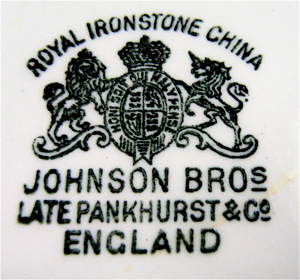 marks ironstone mark china makers johnson pottery brothers bros england antique history dishes porcelain cottage maker names 1883 whiteironstonecottage english
