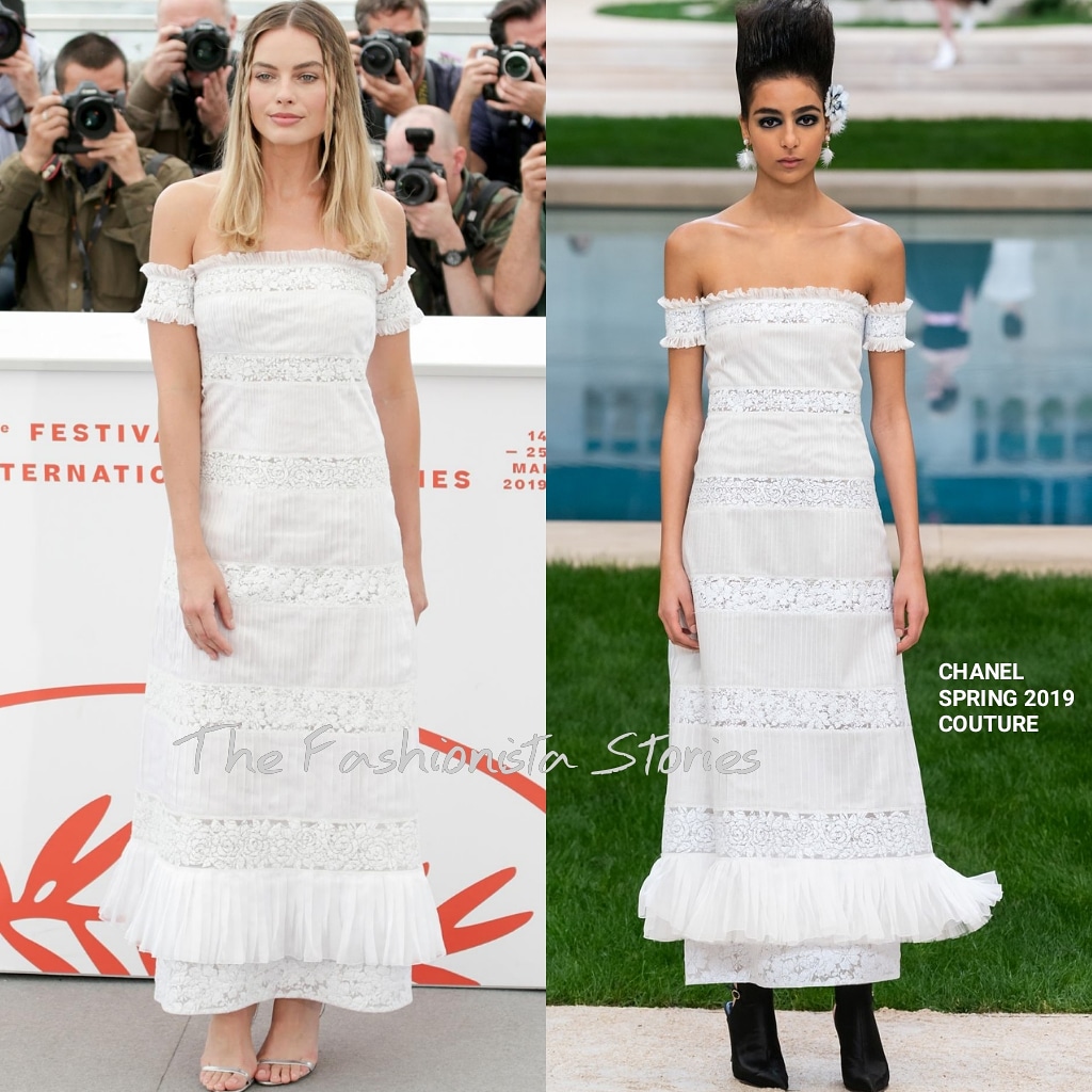 Margot Robbie in Chanel Couture at the 'Once Upon a Time in