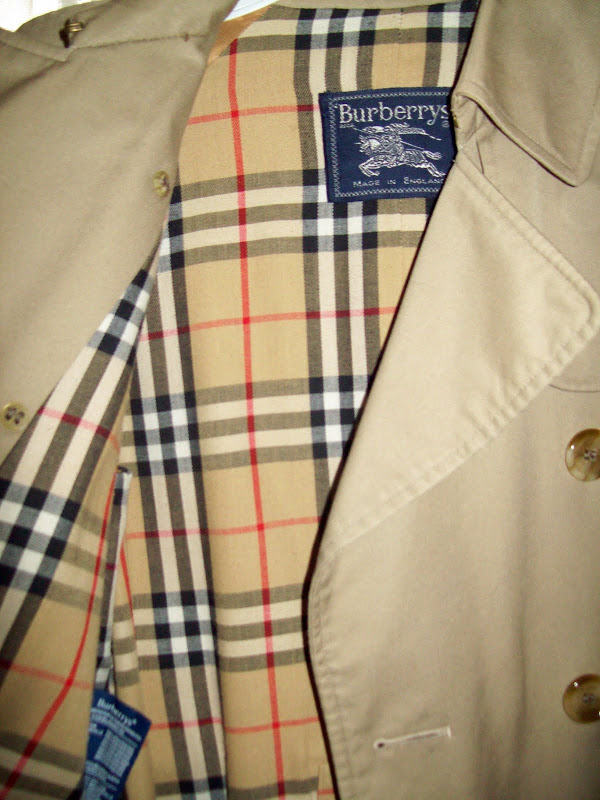 vintage burberry trench coat fake