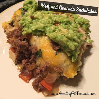 Healthy, Fit, and Focused: Beef and Avocado Enchiladas
