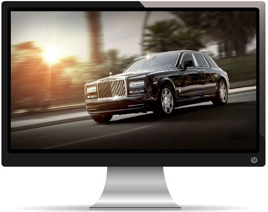 Rolls Royce Phantom Luxe Noire - Fond d'Écran en Full HD 1080p
