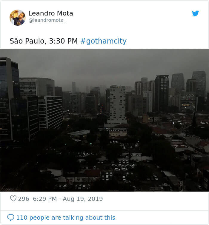 People Share Terrifying Pictures Of Sao Paulo Having Gone Pitch Black During Daytime From Amazon Fires People Share Terrifying Pictures Of Sao Paulo Having Gone Pitch Black During Daytime From Amazon Fires