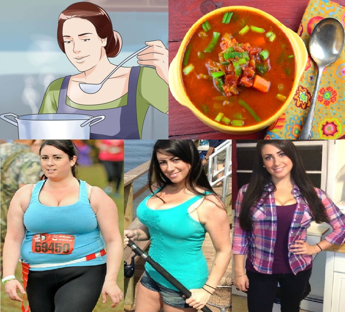 The diet of the "miracle soup" to lose about 5 kilos in a week Weight