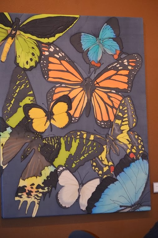 Silk art inspired by butterflies Photo by Tabatha Nentl
