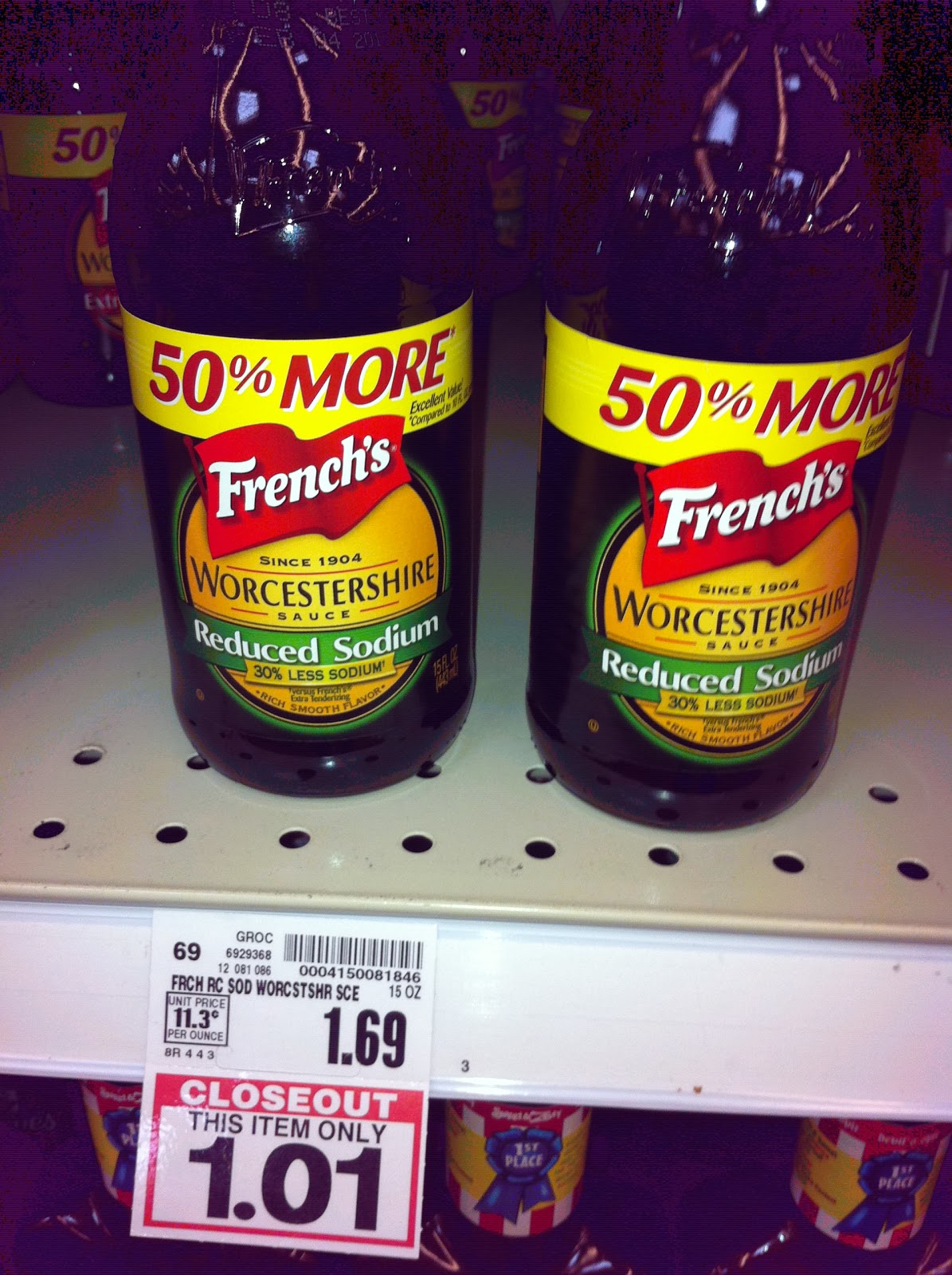 Workin' The Deals Kroger almost free French's Worcestershire Sauce