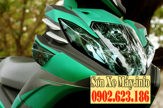 Sơn phối màu Nouvo SX nhám xanh Heniken