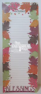 ODBD Custom Blessings Border Die, ODBD Custom Lovely Leaves Dies, ODBD Fall Favorites Paper Collection, ODBD Christmas Coordinating 2015 Paper Collection