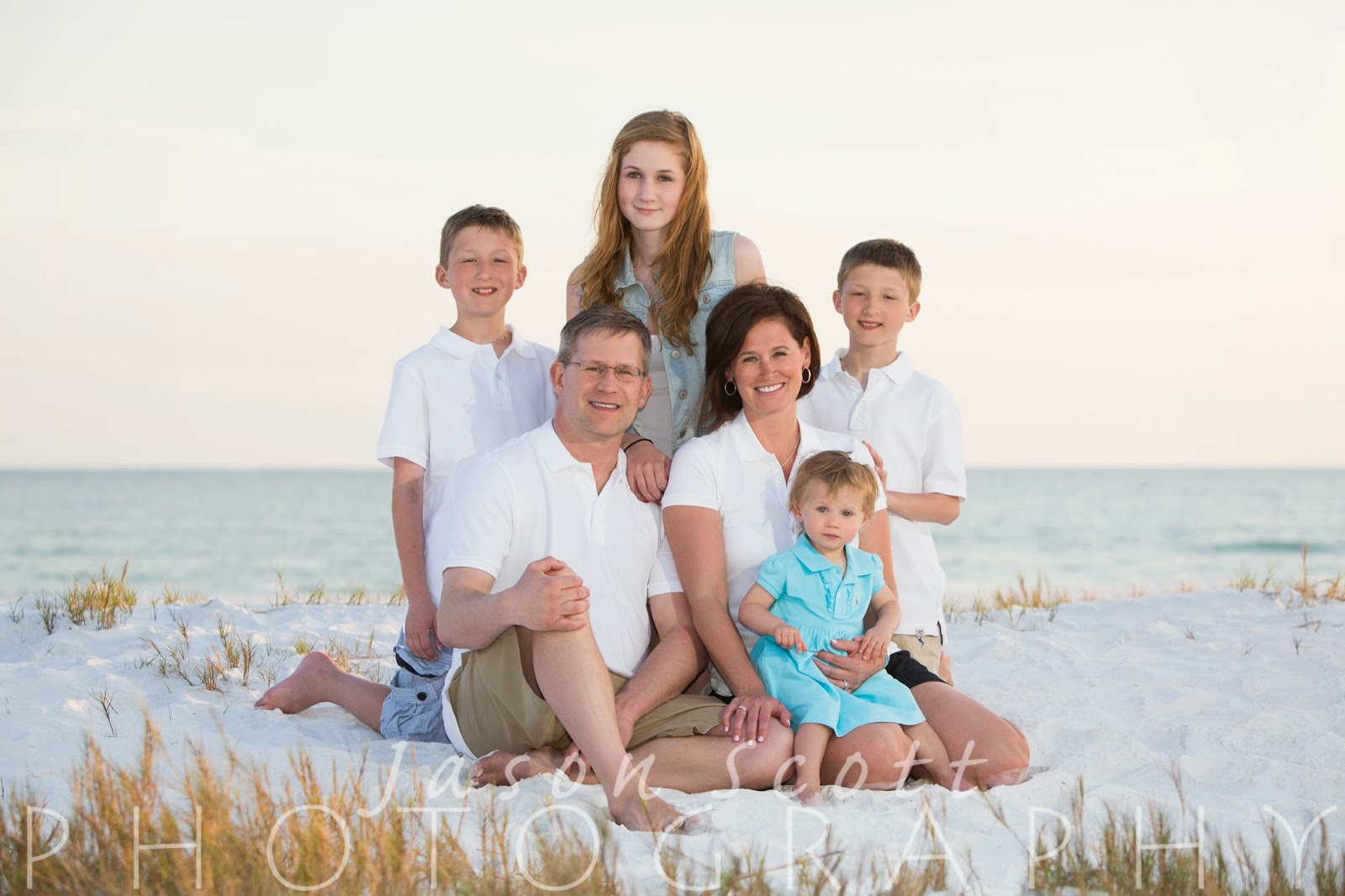 Siesta Key Beach Portraits - Handley Family | Jason Scott Photography