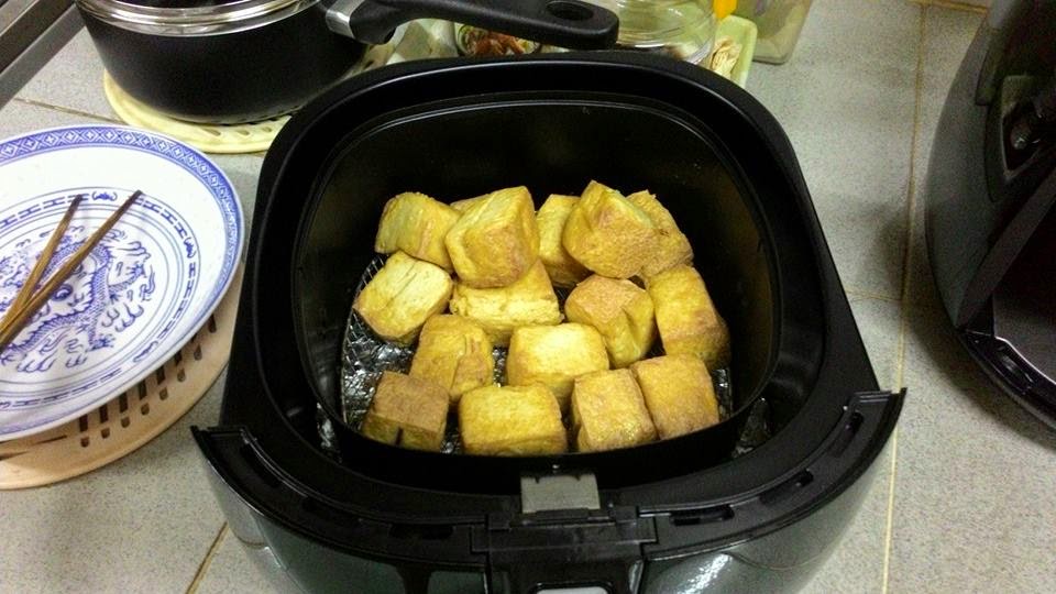 My Cooking Recipe 空炸白豆腐 Air Fry White Bean Curd