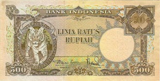 500 Rupiah 1957 (Hewan)